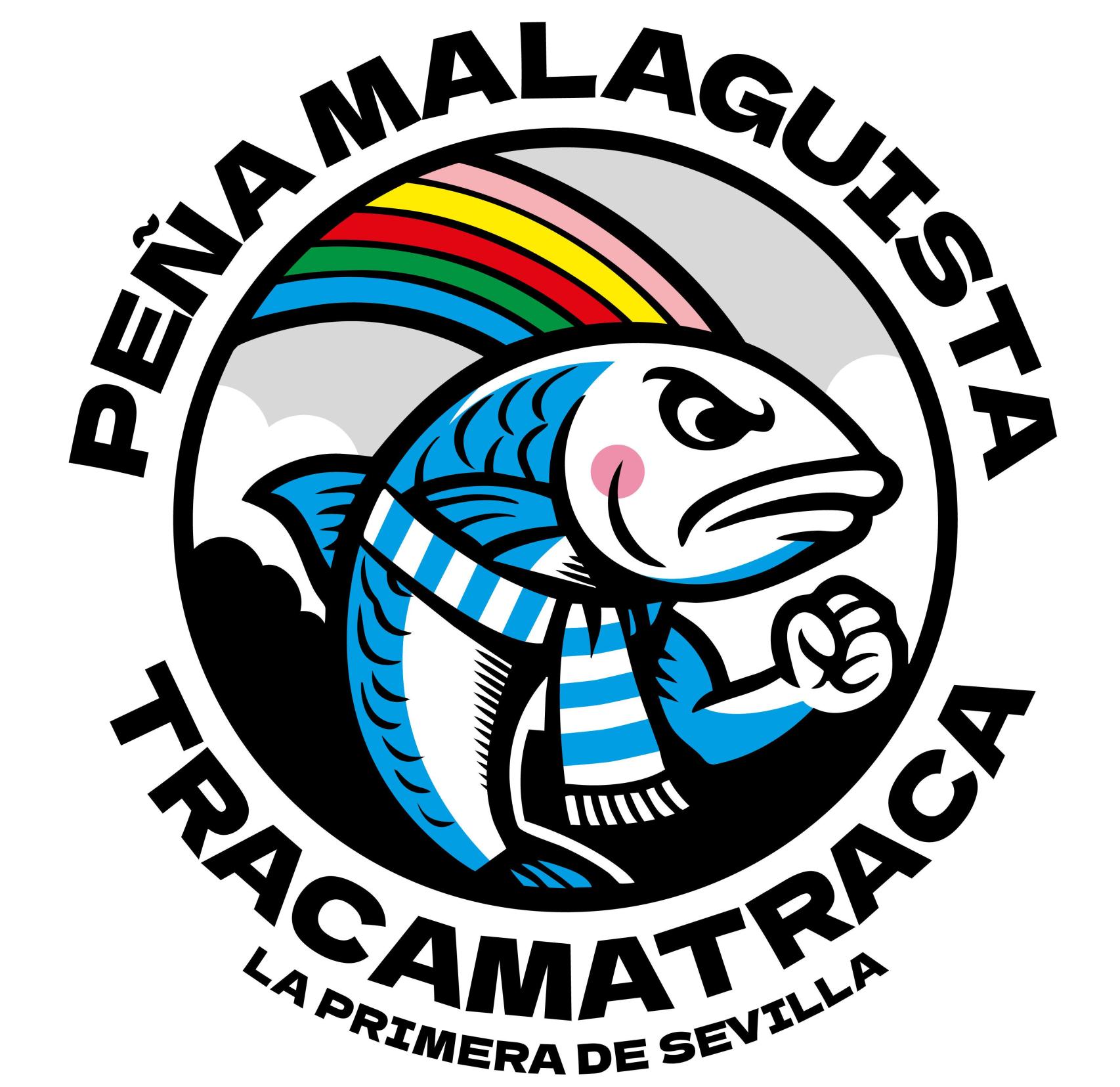 Logotipo de la futura Peña Malaguista Tracamatraca