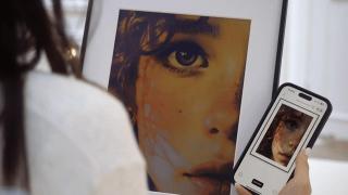 Marco de tinta electrónica.