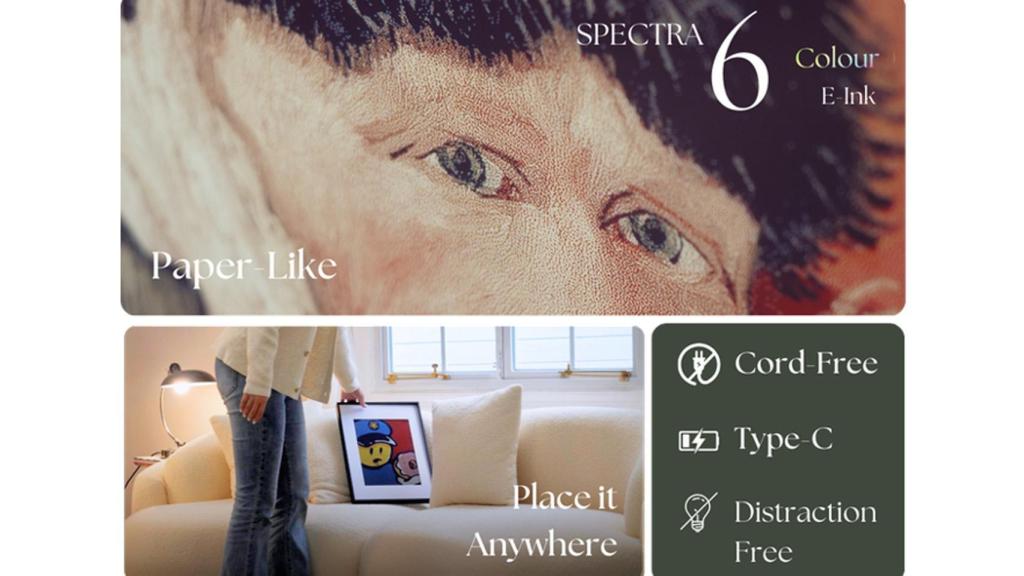 Funciones del marco de tinta electrónica.