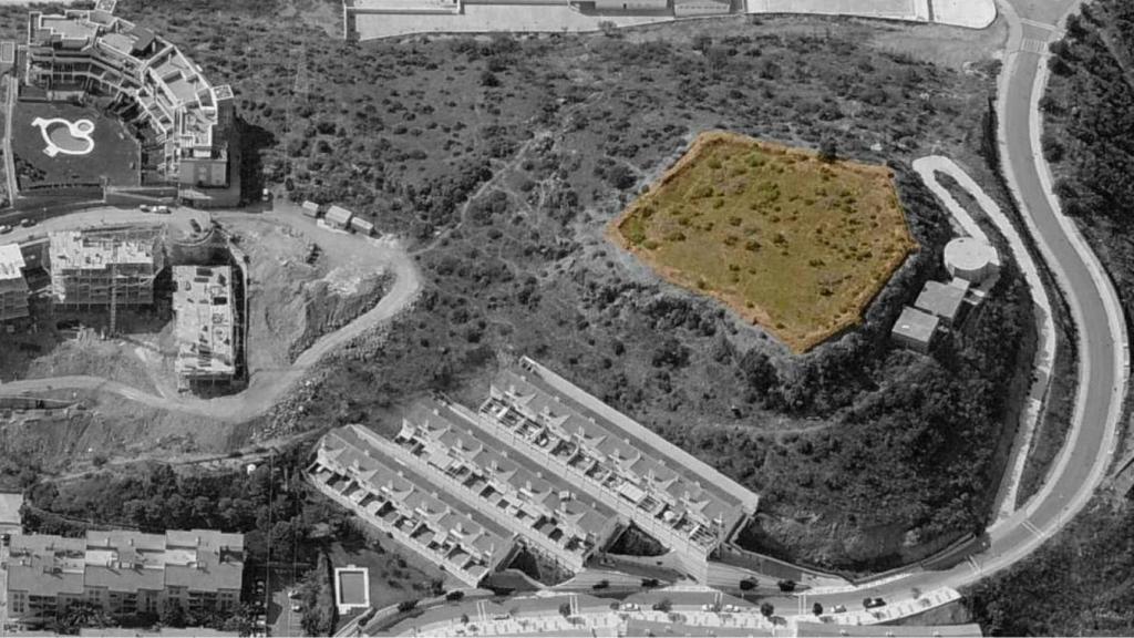 Vista del emplazamiento de los restos del Castillón.