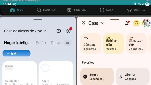 Triple app en un Samsung Galaxy Z Fold 7