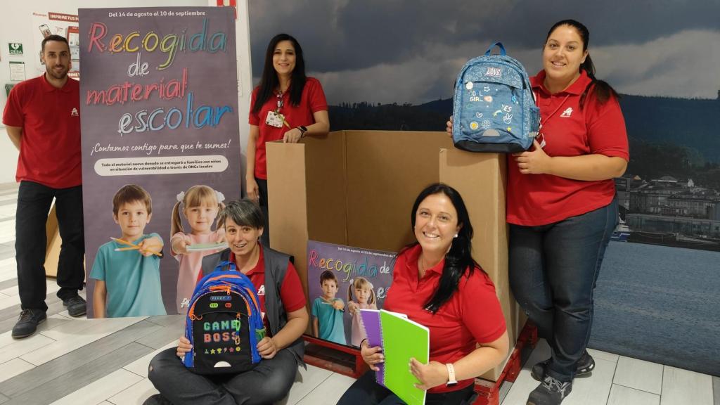 Alcampo activa la campaña solidaria de recogida de material escolar en los hipermercados de Burgos y Aranda de Duero