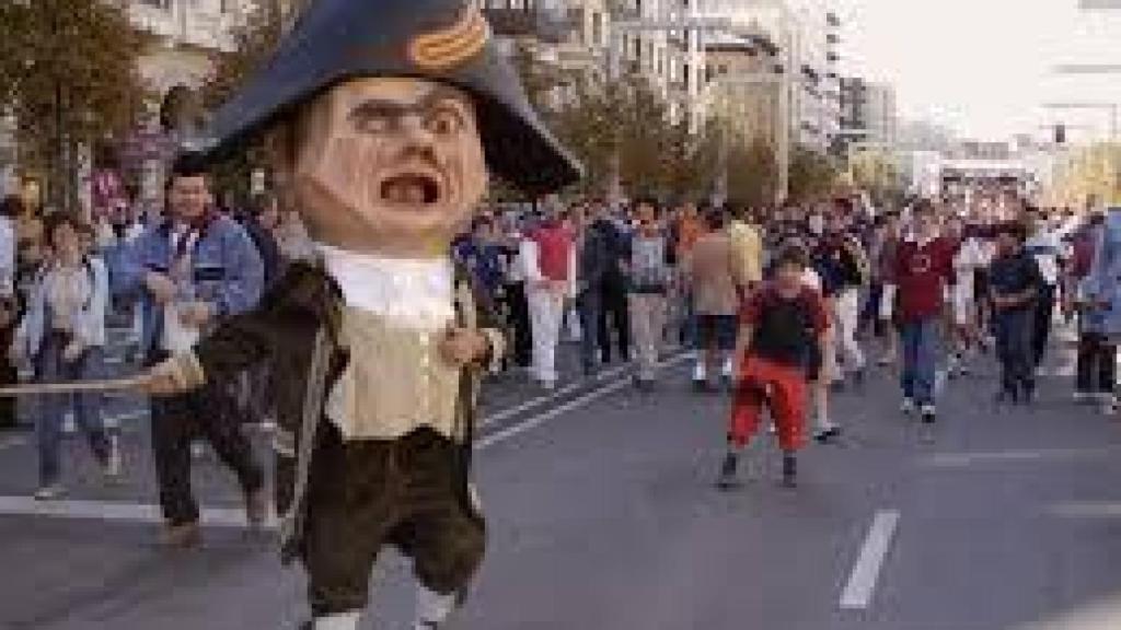 Cabezudos de Zaragoza, en imagen de archivo.