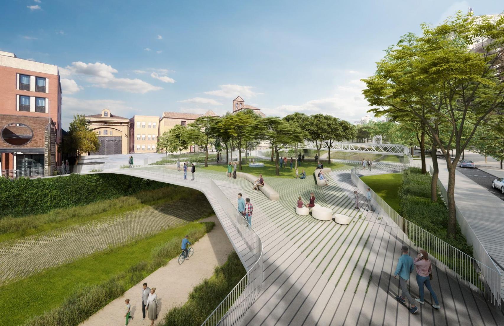 Imagen de uno de los espacios peatonales.