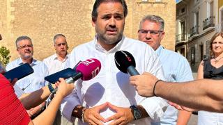 Paco Núñez en su visita a Hellín (Albacete).