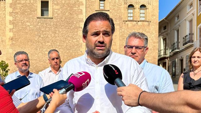 Paco Núñez en su visita a Hellín (Albacete).