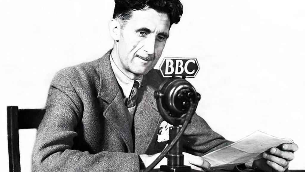 George Orwell durante un programa de radio de la BBC en 1941. Foto: Flickr