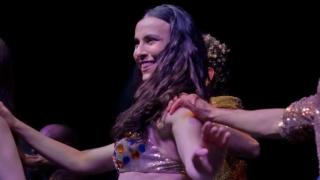 Natalia Lamana bailarina de la orquesta 'Alaska on Tour'.