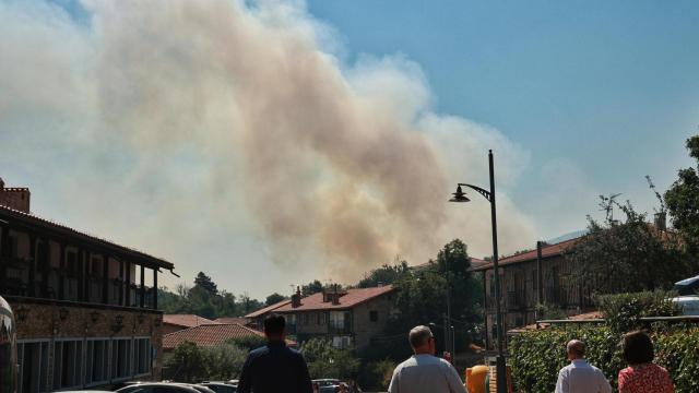 El incendio forestal de La Alberca (Salamanca) alcanza el nivel dos