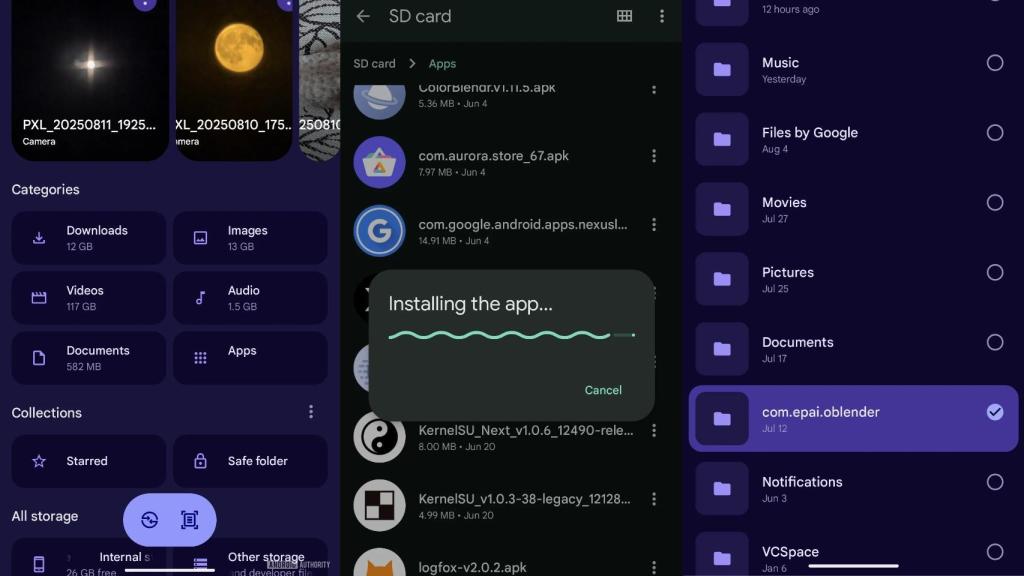 Nuevo diseño de Google Files
