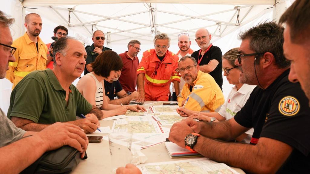 Puesto de Mando Avanzado del incendio de Teresa de Cofrentes. GVA