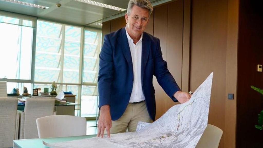 El conseller minutos antes de comenzar la entrevista. Vicent Bosch