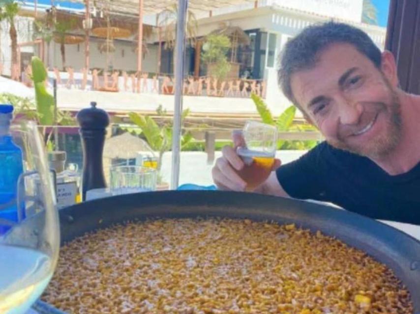 Pablo Motos en el restaurante El Mirador.