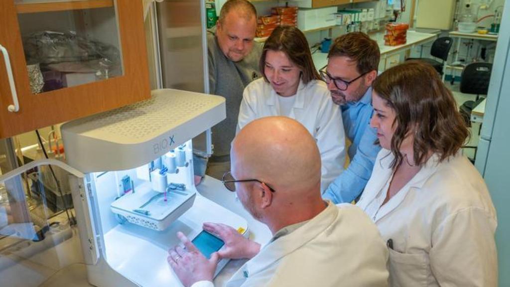 Impresión de la piel sintética.