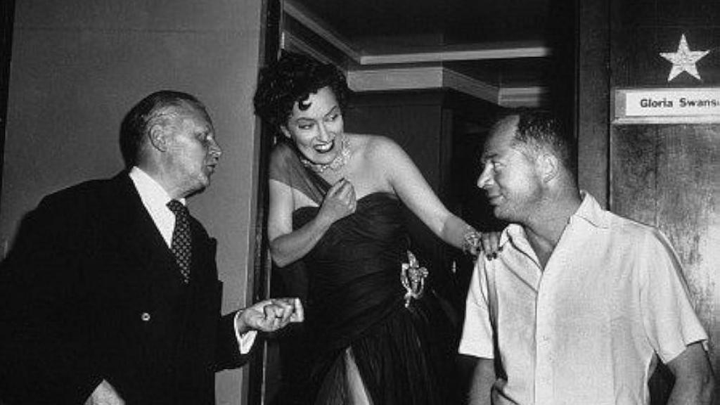 Gloria Swanson y Billy Wilder.