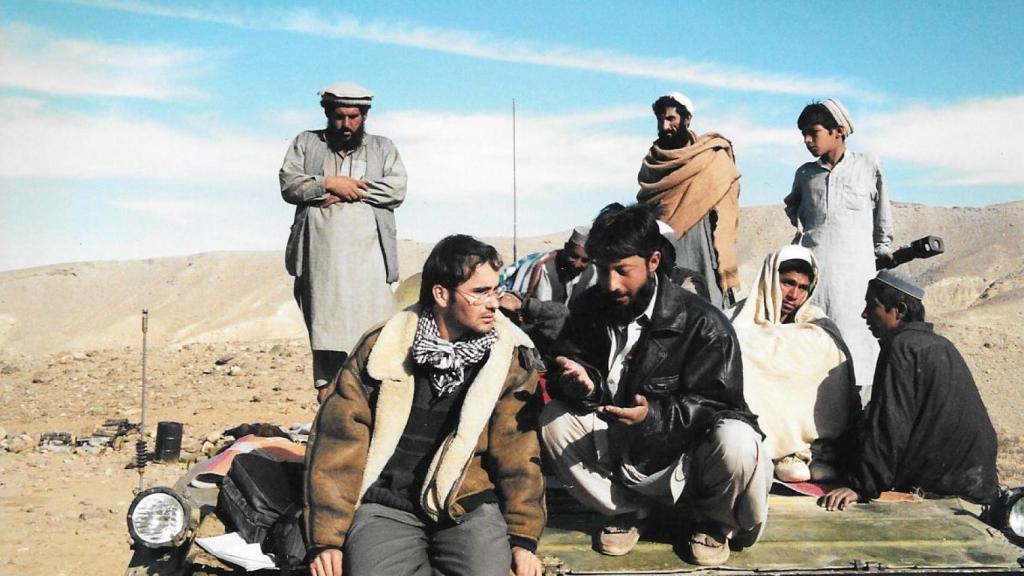 El corresponsal David Jiménez, en Afganistán en el año 2001.