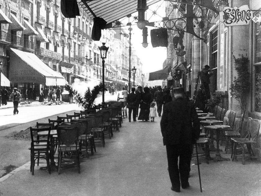 El Coso Alto en 1910.