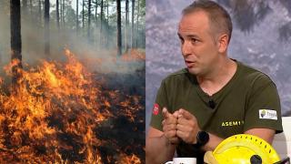 Sergio Martín Muñoz, bombero, en el programa 'Al Rojo Vivo'