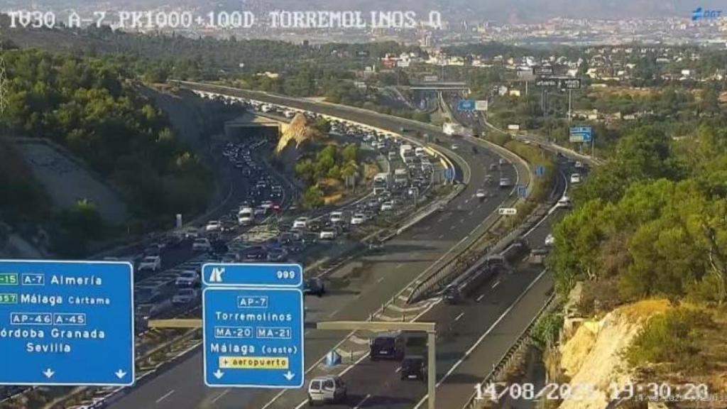 Imagen de las retenciones en la A-7.