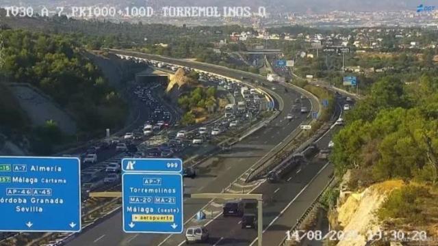 Imagen de las retenciones en la A-7.