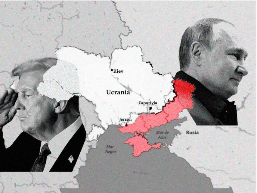 Putin y Trump amenazan con moldean en Alaska el mapa de Ucrania.