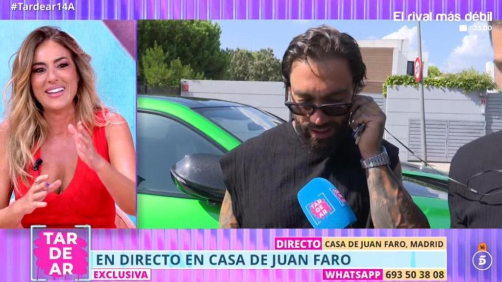 Juan Faro entra en directo en 'Tardear'.