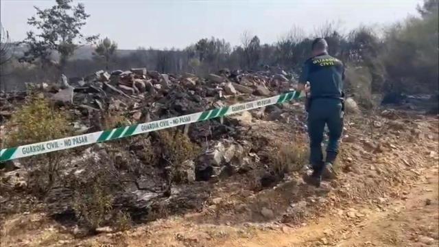 Detenido el autor del virulento incendio de Puercas: es un vecino del pueblo que uso una parcela como depósito irregular