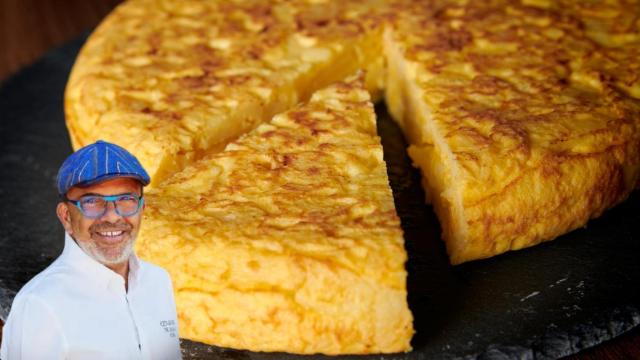 Jesús Sánchez, chef, en un montaje de El Español