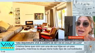 Cristina Muñoz, víctima de inquiokupación en 'Vamos a ver'.