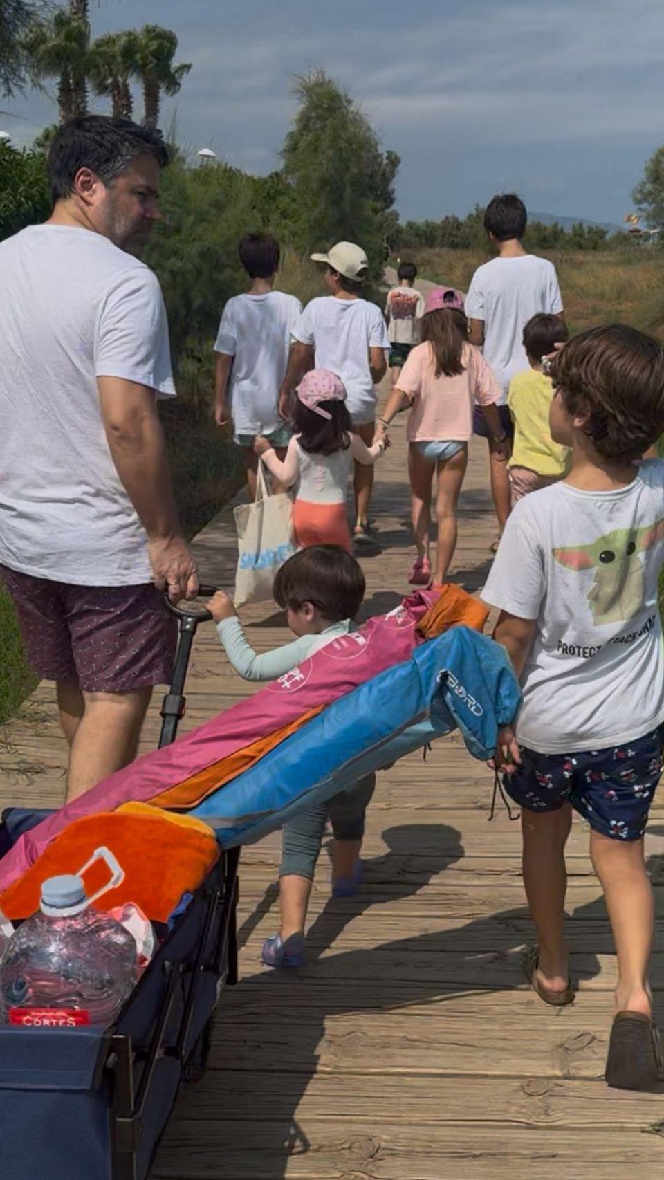 Los García Iglesias en sus vacaciones en Oropesa del Mar.