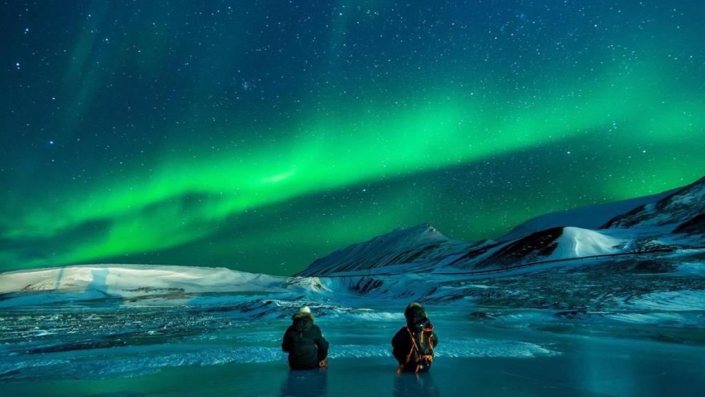 Auroras boreales en Alaska.