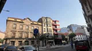 Imagen de una calle de A Coruña esta mañana.