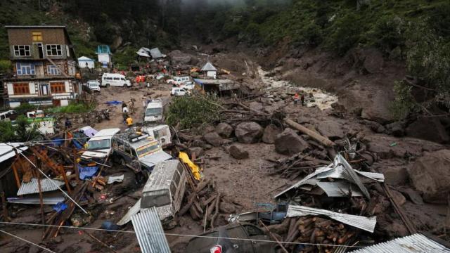 Estado en el que ha quedado la aldea de Chisoti.