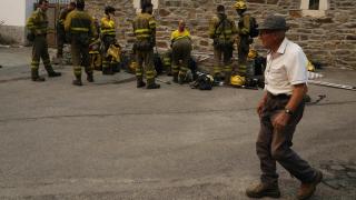 Incendio en Salientes (León)
