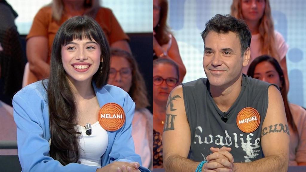 Melani García y Miquel Fernández en 'Tu cara me suena'.