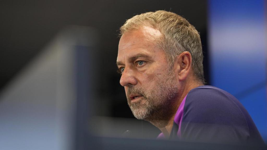 Hansi Flick, en rueda de prensa.