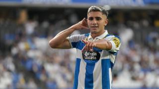 El jugador del Real Club Deportivo de la Coruña, Yeremay.