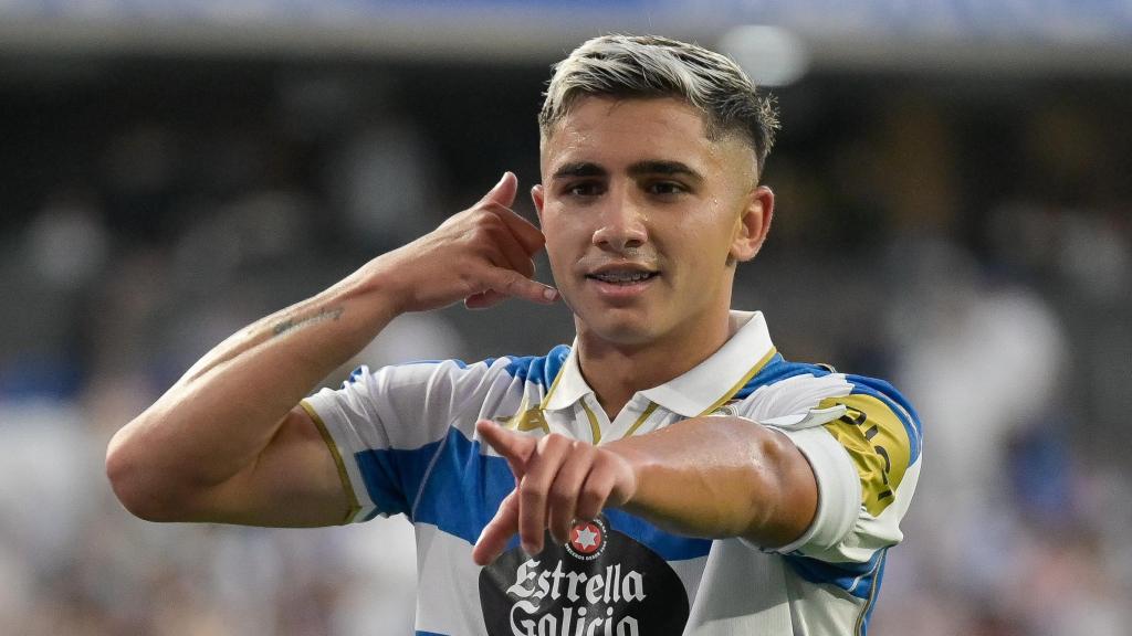 El jugador del Real Club Deportivo de la Coruña, Yeremay.