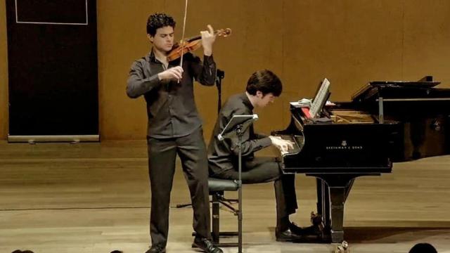 El violinista Alberto Reguera y el pianista Marc Piqué