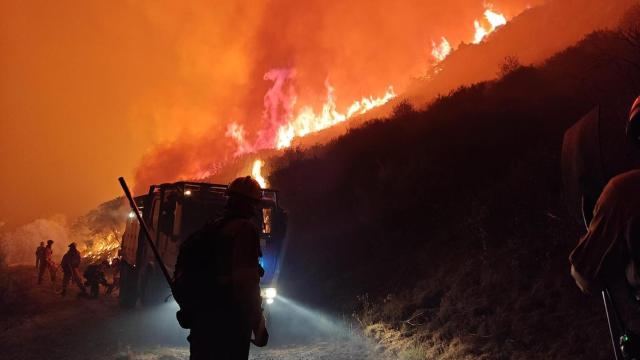 Los miembros de la UME en Odollo