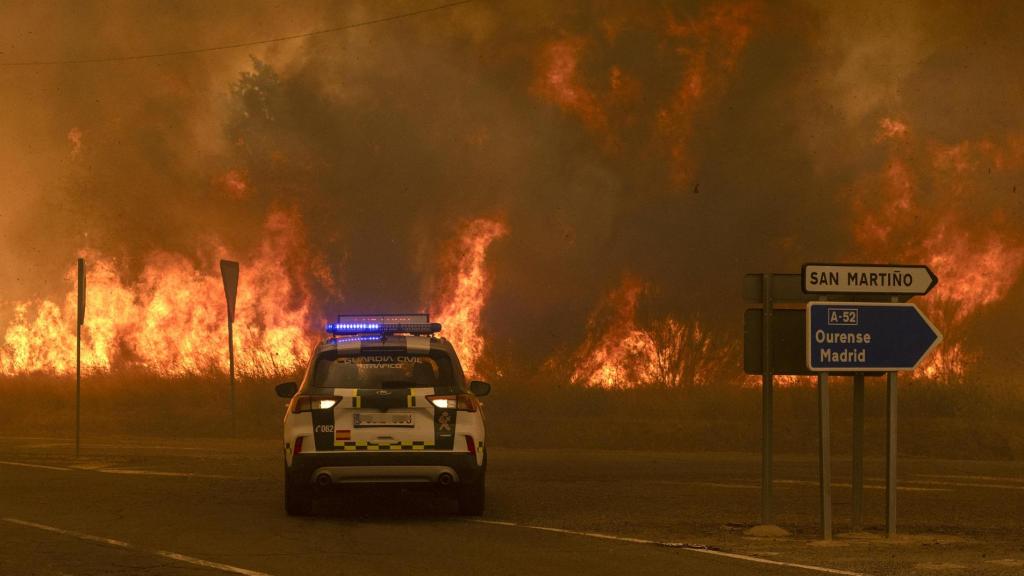 Incendio en Ourense el pasado verano.