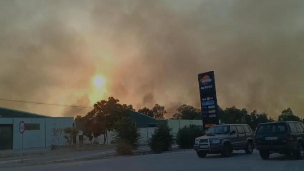 El incendio de Casar de Cáceres.