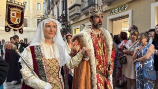 Los Reyes Católicos inaugurando la Feria de Málaga 2025