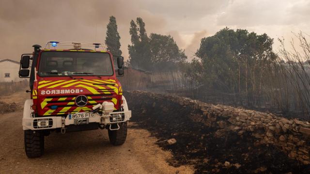 Los Bomberos en un incendio