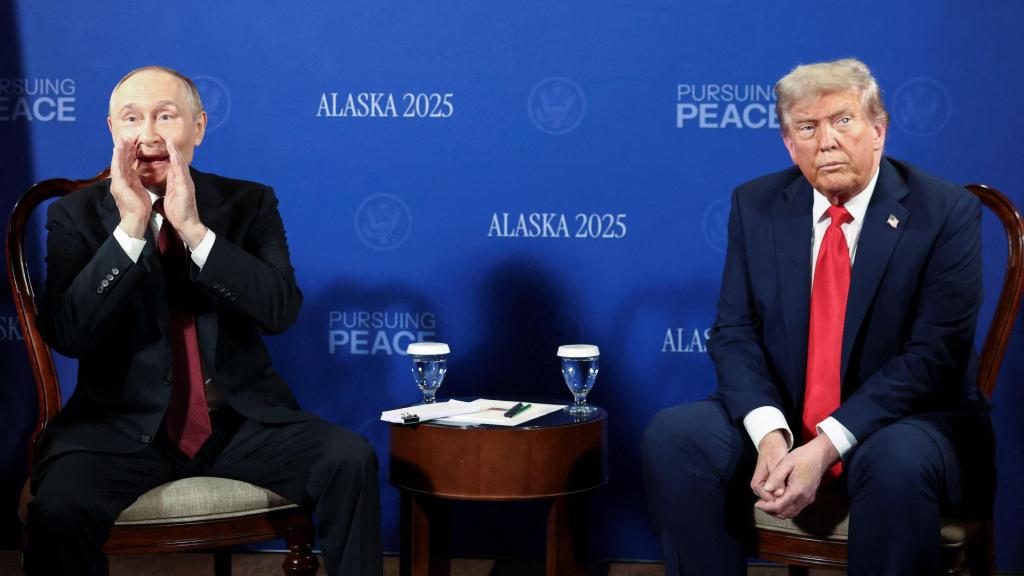 Putin y Trump durante su cumbre en Alaska el pasado agosto.
