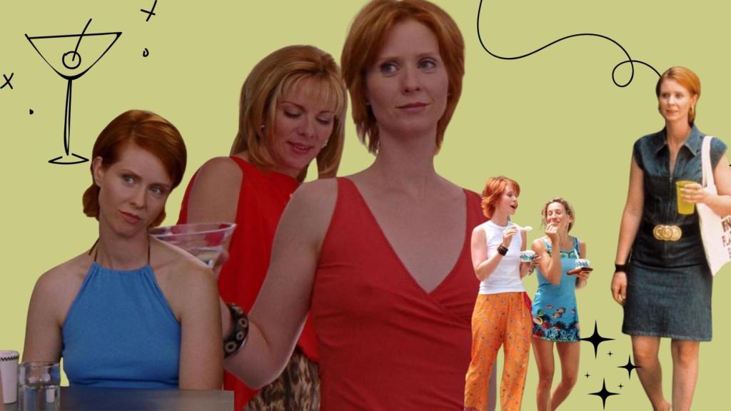Collage de algunos de los estilismos de Miranda Hobbes.