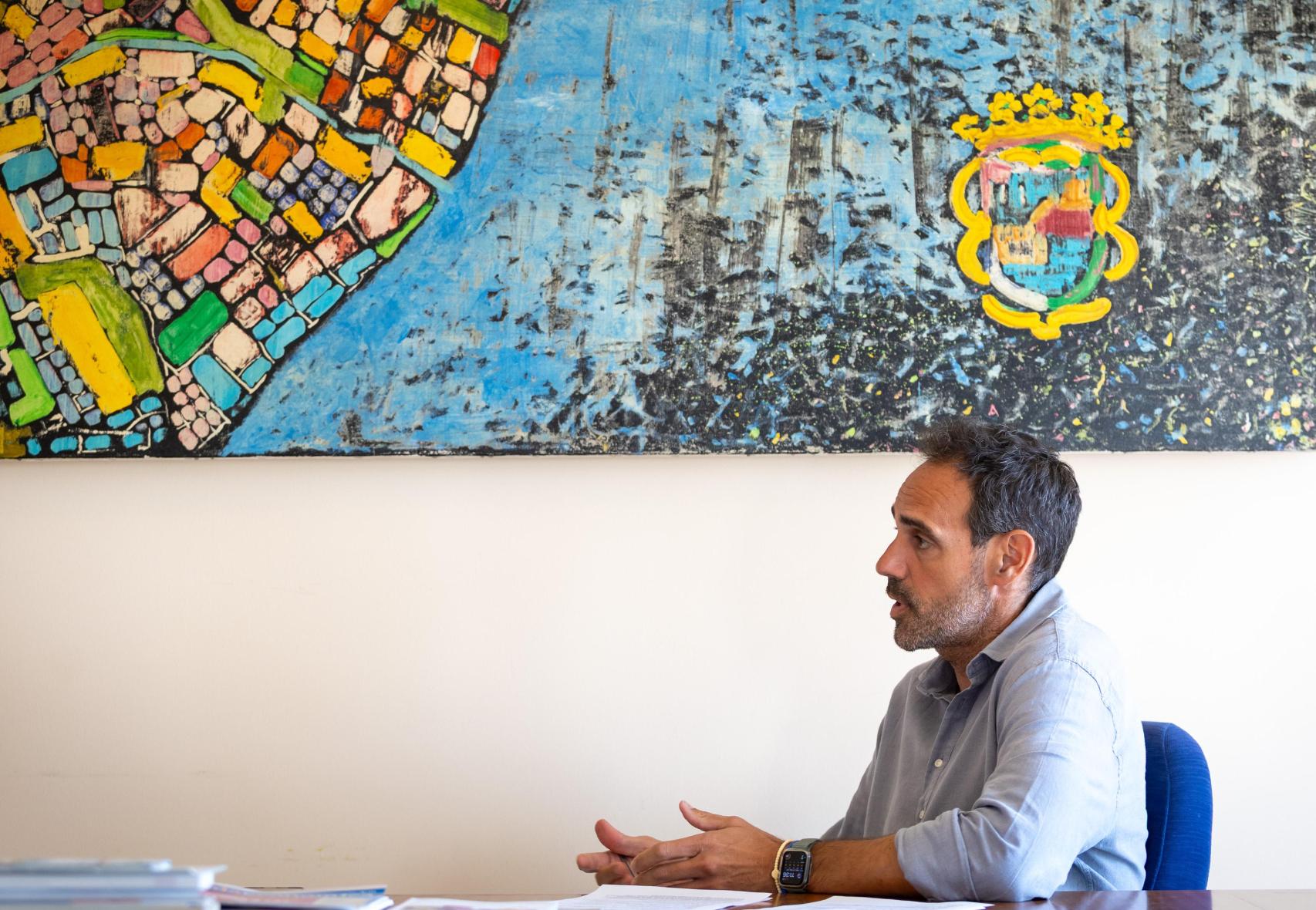 Javier Frutos, en la sede de Mahos.