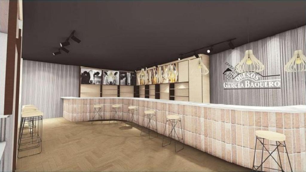 Detalles interiores de la sala de degustaciones del futuro museo.