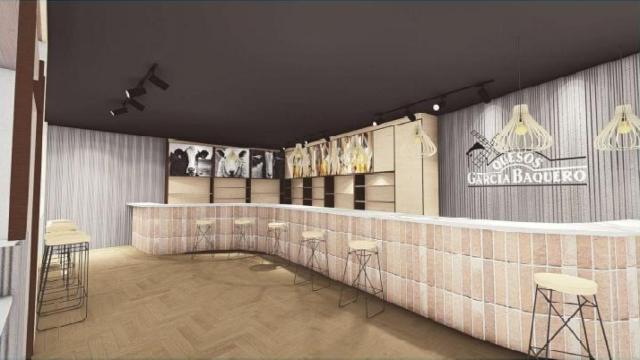 Detalles interiores de la sala de degustaciones del futuro museo.