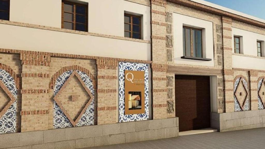 Recreación de la fachada del edificio reflejada en el proyecto de obras.